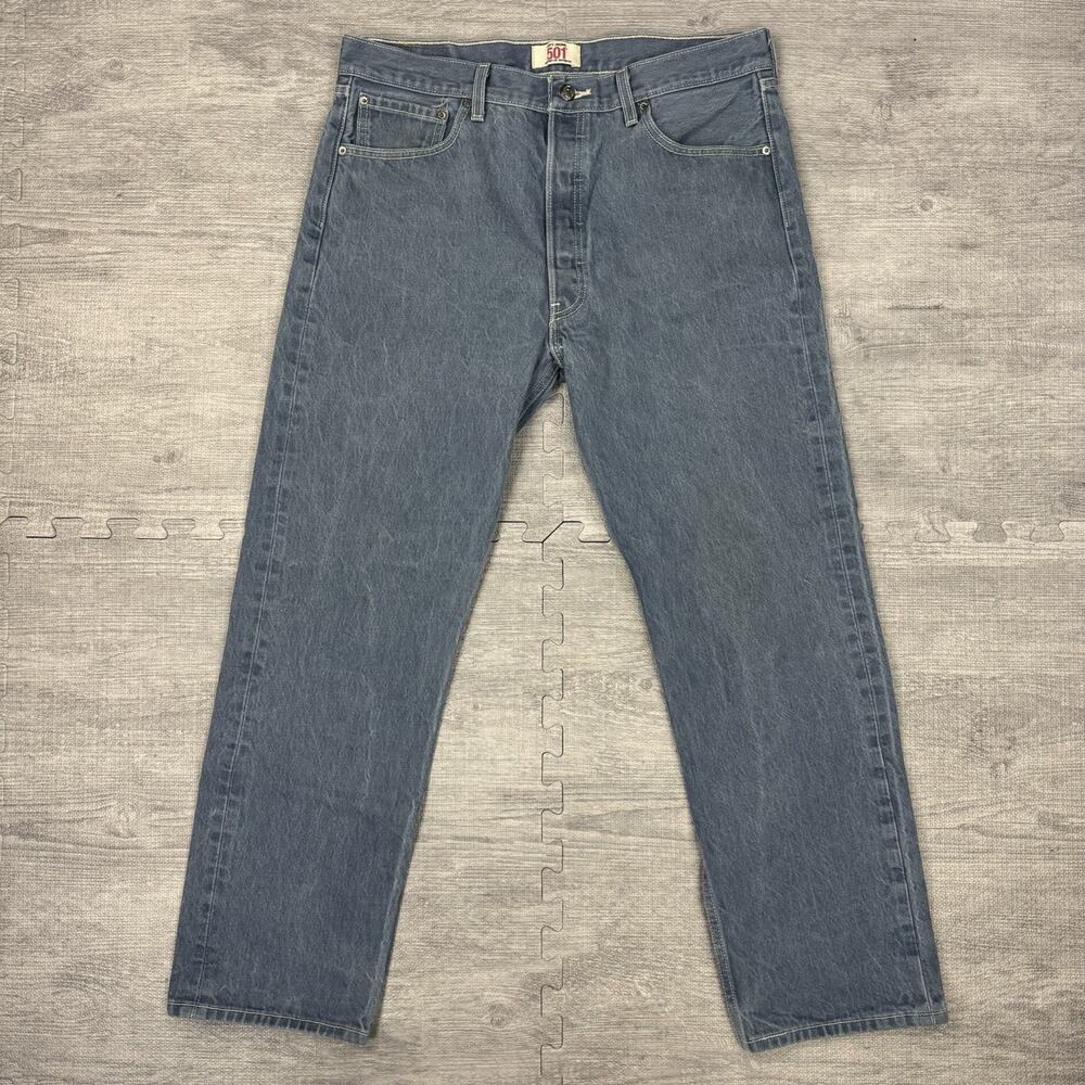 Levis 501 Jeans Mens 36x32 Fits (34x30) Button Fly Straight Leg 2010s EUC